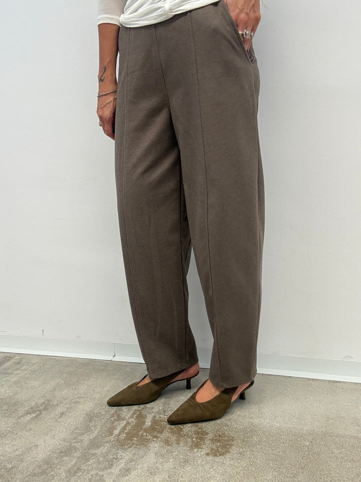 PANTALONE PANNO TORTORA