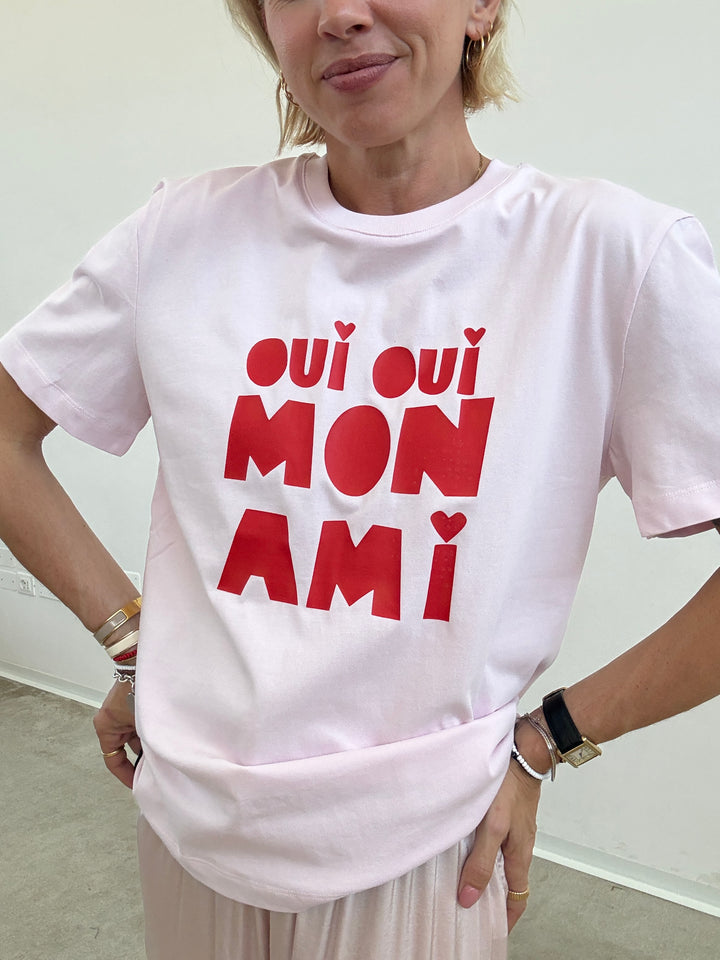 TSHIRT ROSA OUI OUI