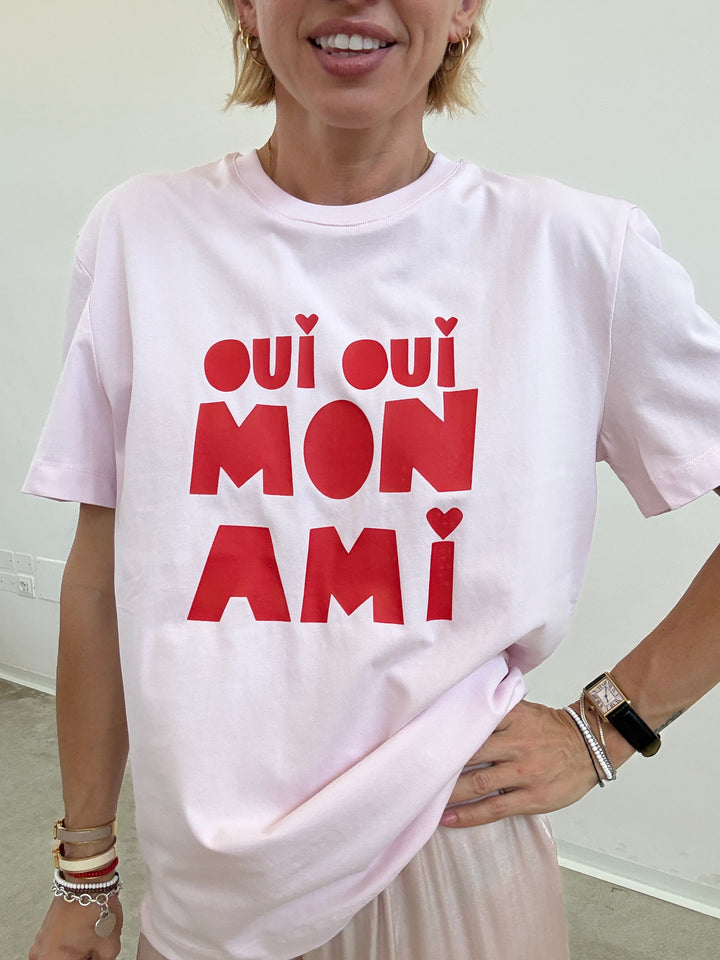 TSHIRT ROSA OUI OUI