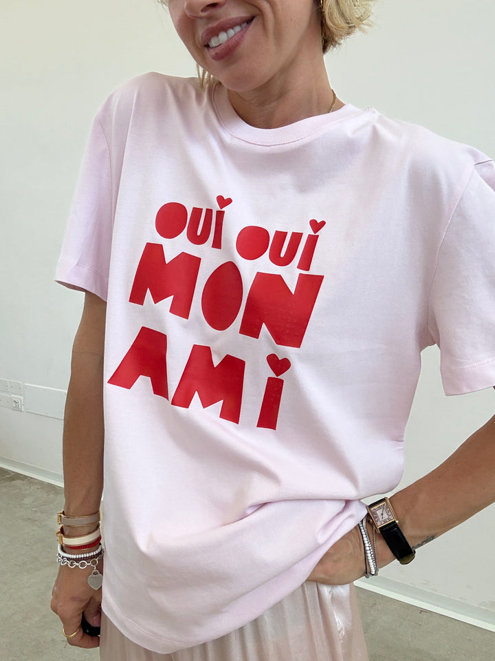TSHIRT ROSA OUI OUI