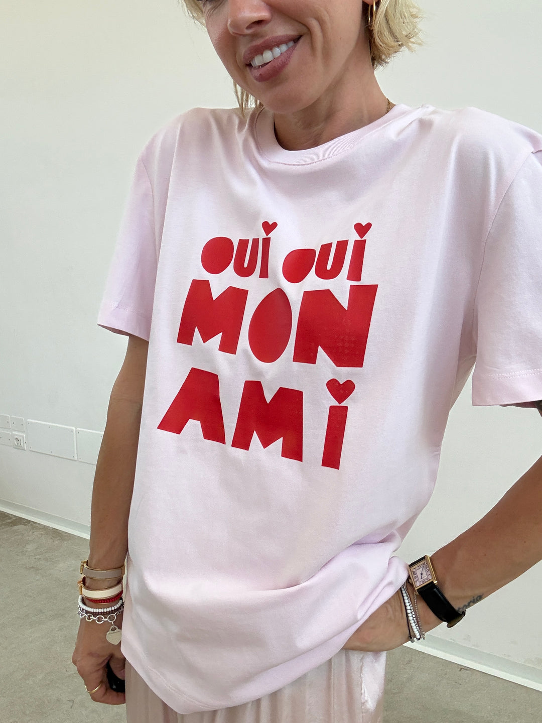 TSHIRT ROSA OUI OUI