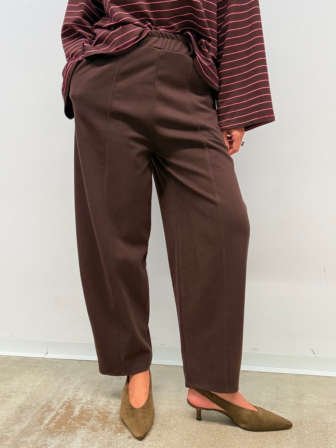 PANTALONE PANNO CIOCCOLATO