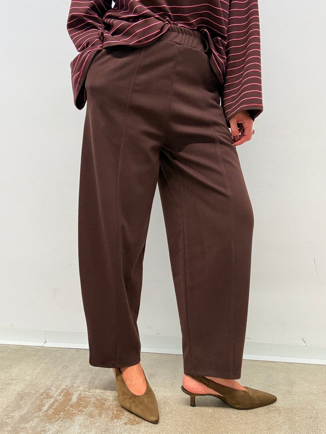 PANTALONE PANNO CIOCCOLATO