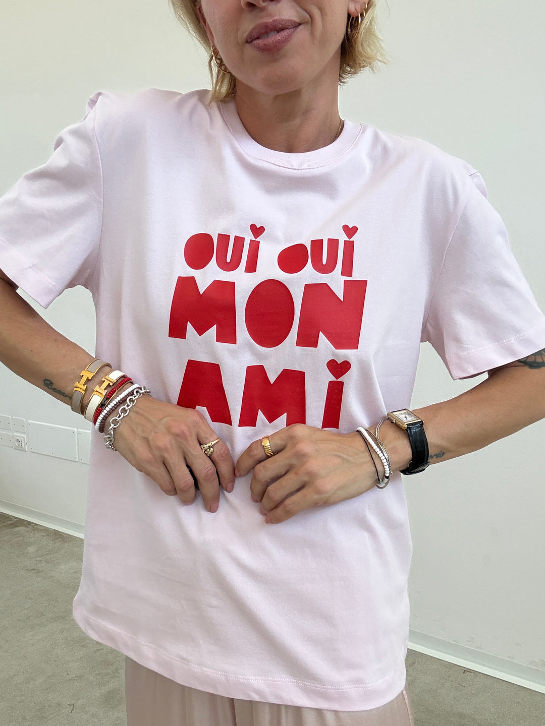 TSHIRT ROSA OUI OUI