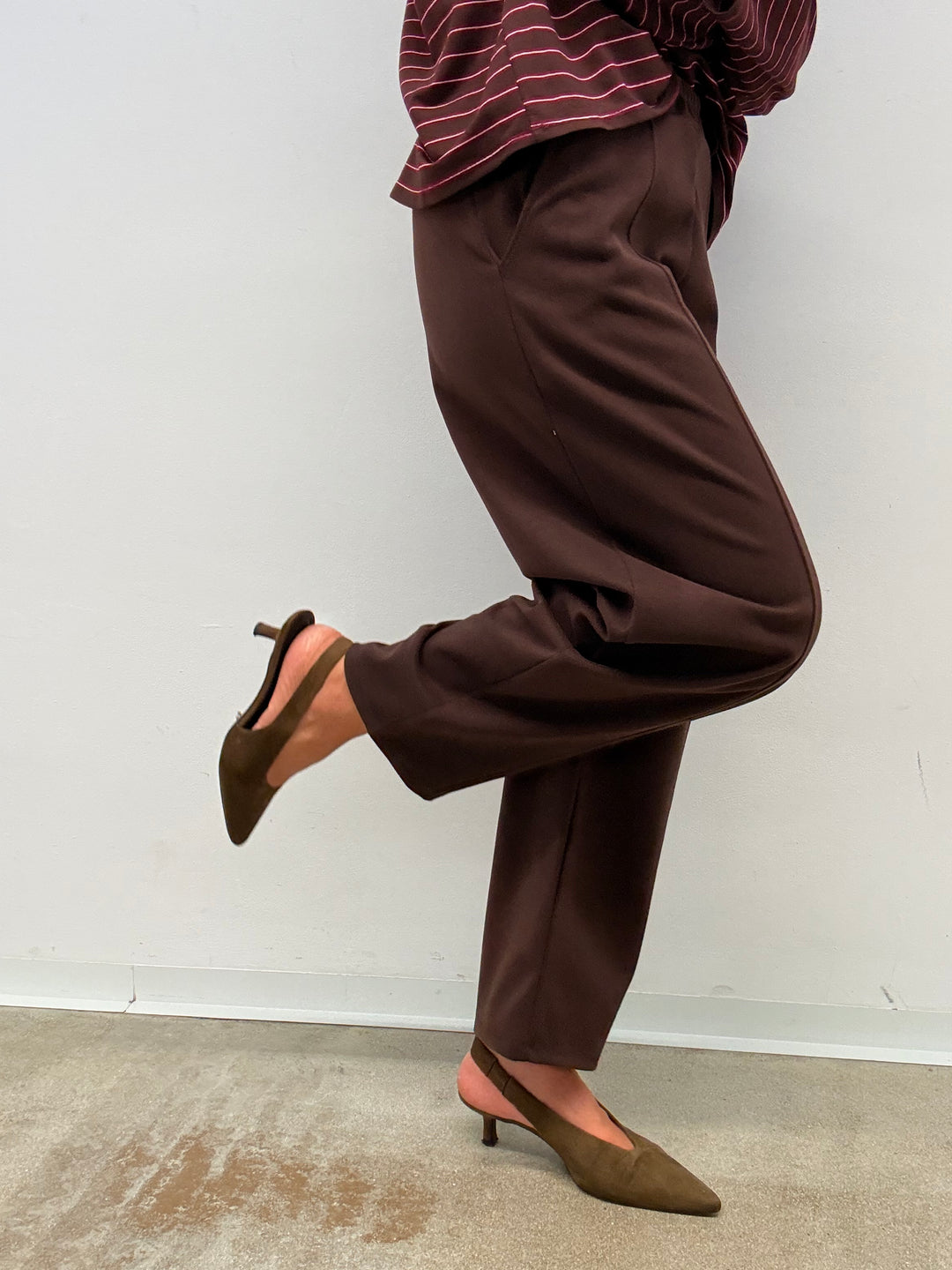 PANTALONE PANNO CIOCCOLATO
