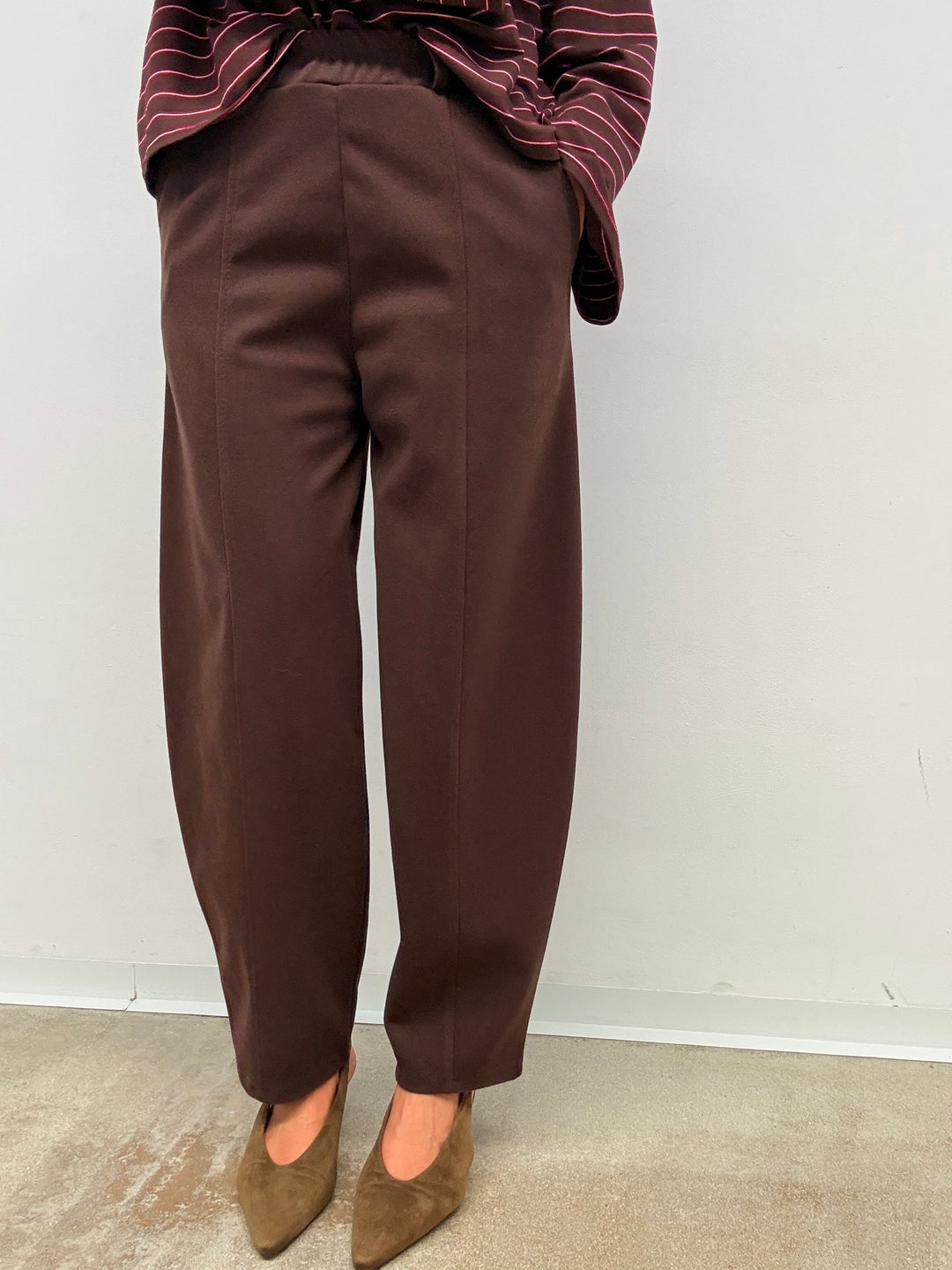 PANTALONE PANNO CIOCCOLATO