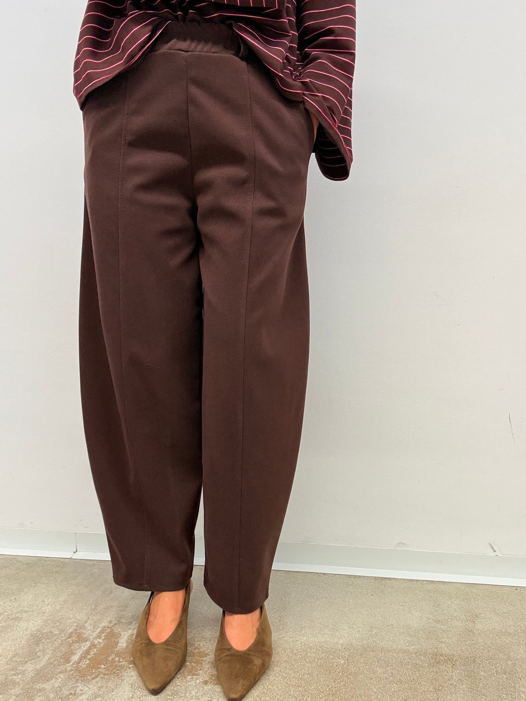 PANTALONE PANNO CIOCCOLATO