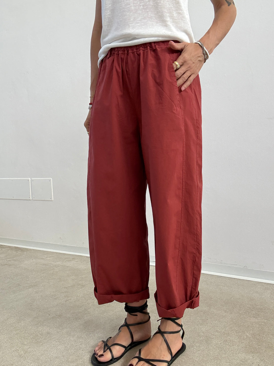 PANTA LIGHT EMI ROSSO MATTONE