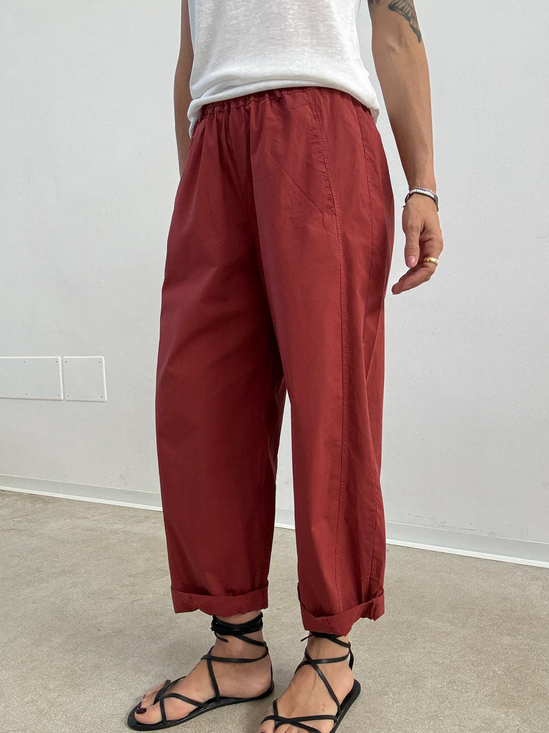 PANTA LIGHT EMI ROSSO MATTONE