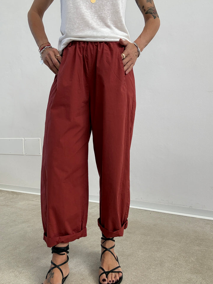 PANTA LIGHT EMI ROSSO MATTONE