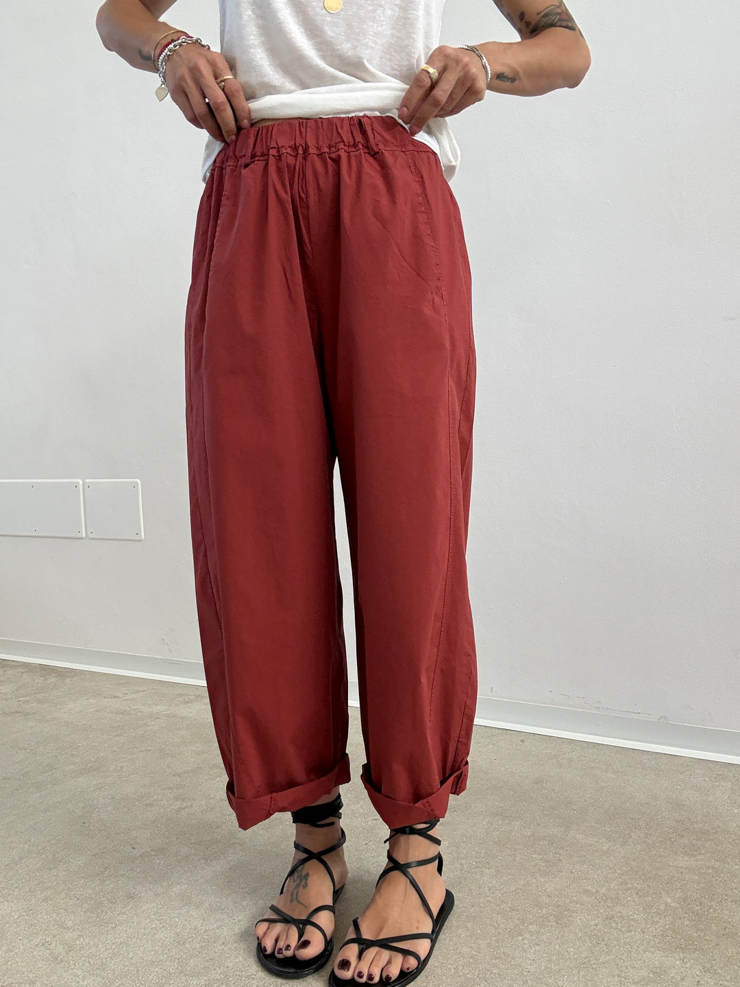 PANTA LIGHT EMI ROSSO MATTONE