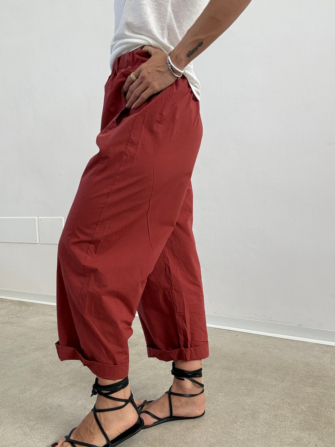 PANTA LIGHT EMI ROSSO MATTONE