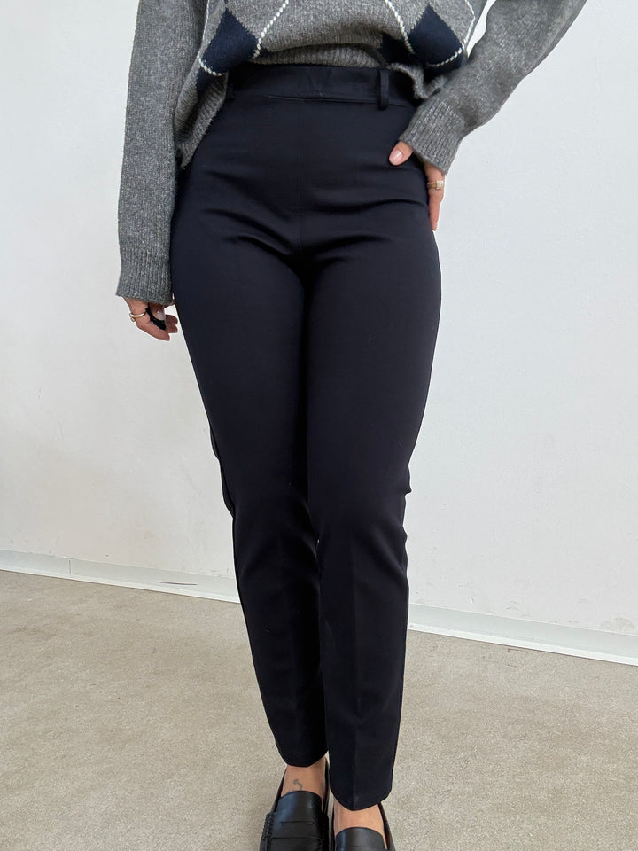 PANTA CARLOTTA STRETCH BLU