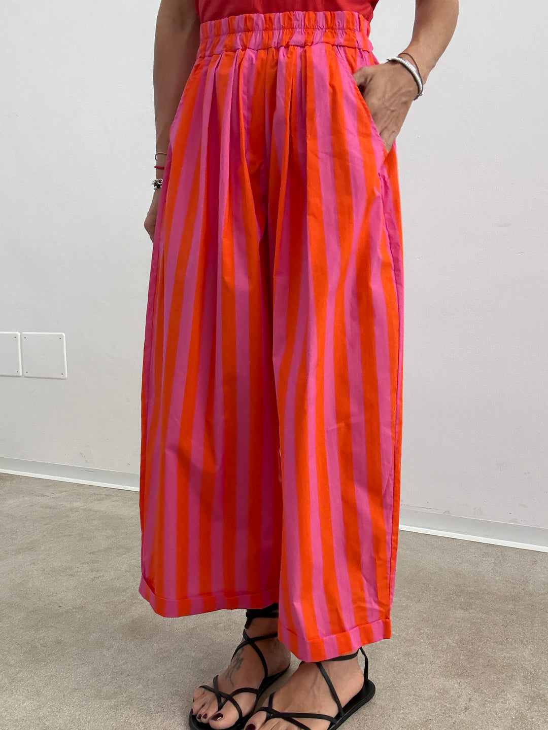 PANTALONE OLIMPIA RIGA ARANCIO/BUBBLE