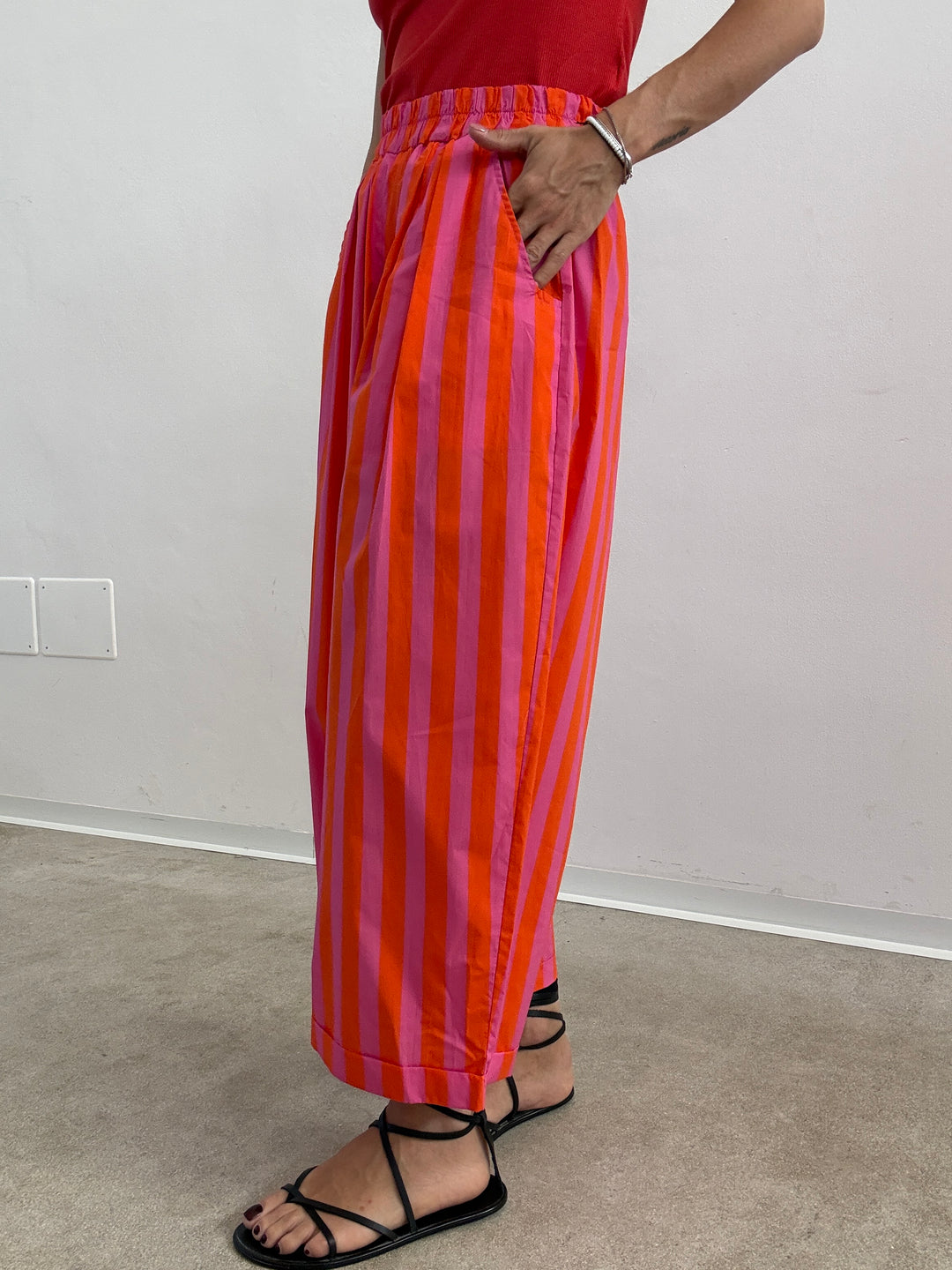 PANTALONE OLIMPIA RIGA ARANCIO/BUBBLE