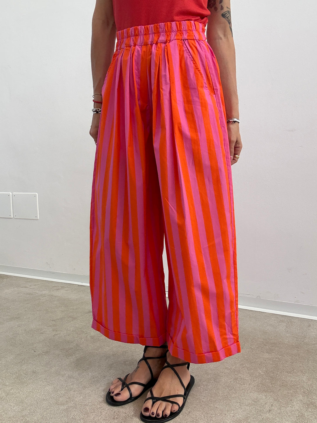 PANTALONE OLIMPIA RIGA ARANCIO/BUBBLE