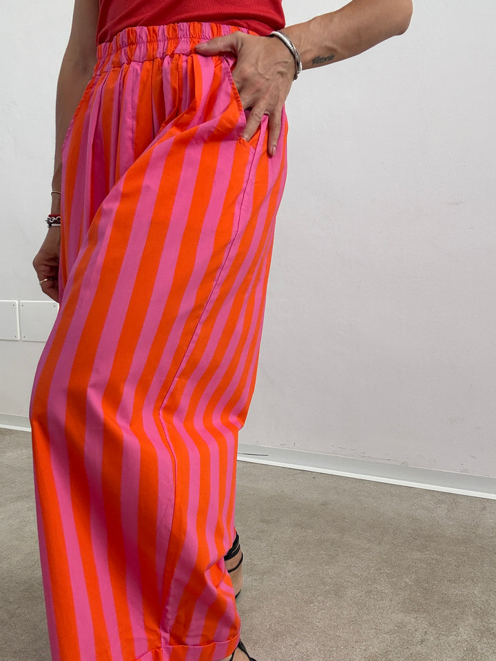 PANTALONE OLIMPIA RIGA ARANCIO/BUBBLE