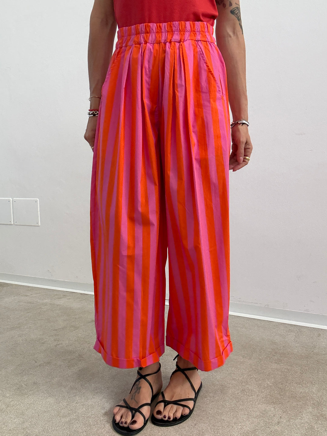 PANTALONE OLIMPIA RIGA ARANCIO/BUBBLE