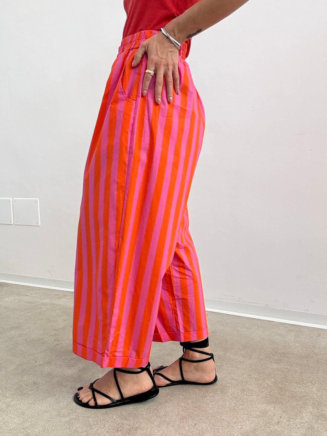 PANTALONE OLIMPIA RIGA ARANCIO/BUBBLE