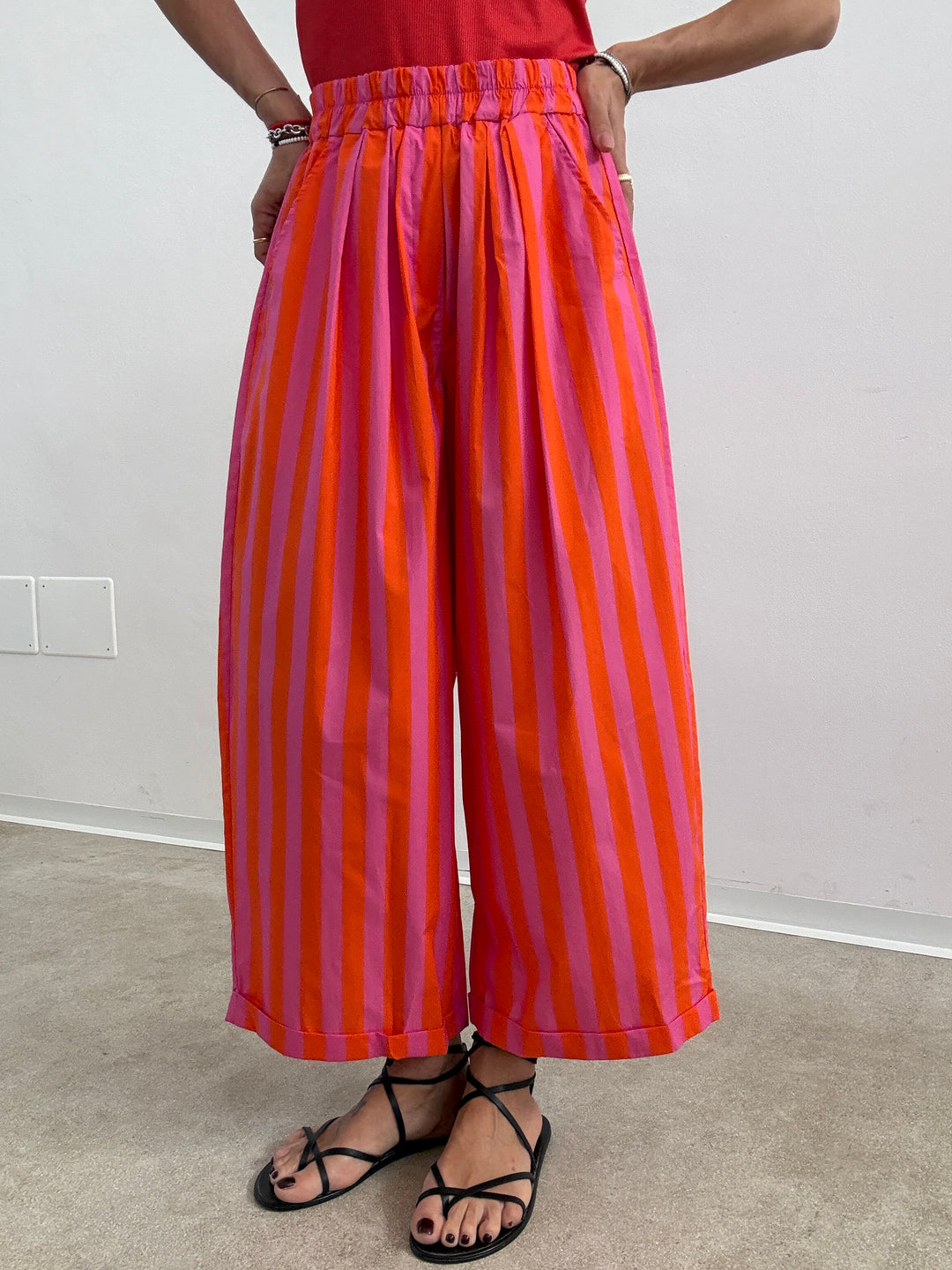 PANTALONE OLIMPIA RIGA ARANCIO/BUBBLE