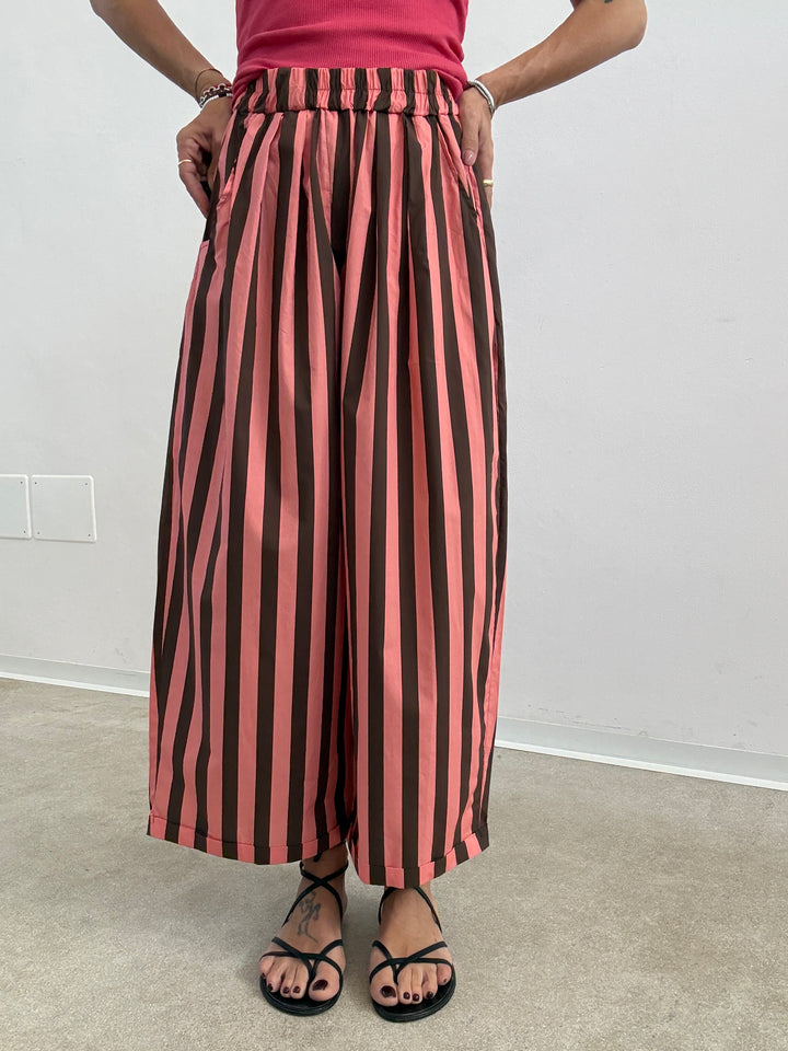 PANTALONE OLIMPIA RIGA CIOCCO/FRAGOLA