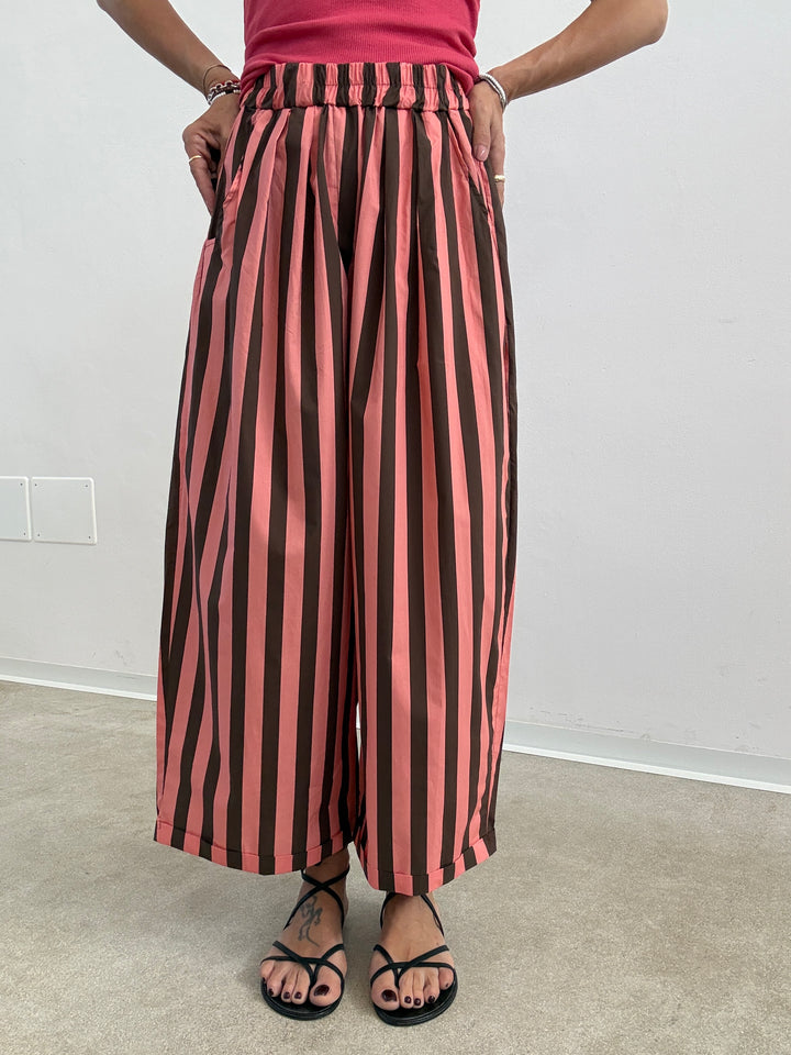 PANTALONE OLIMPIA RIGA CIOCCO/FRAGOLA