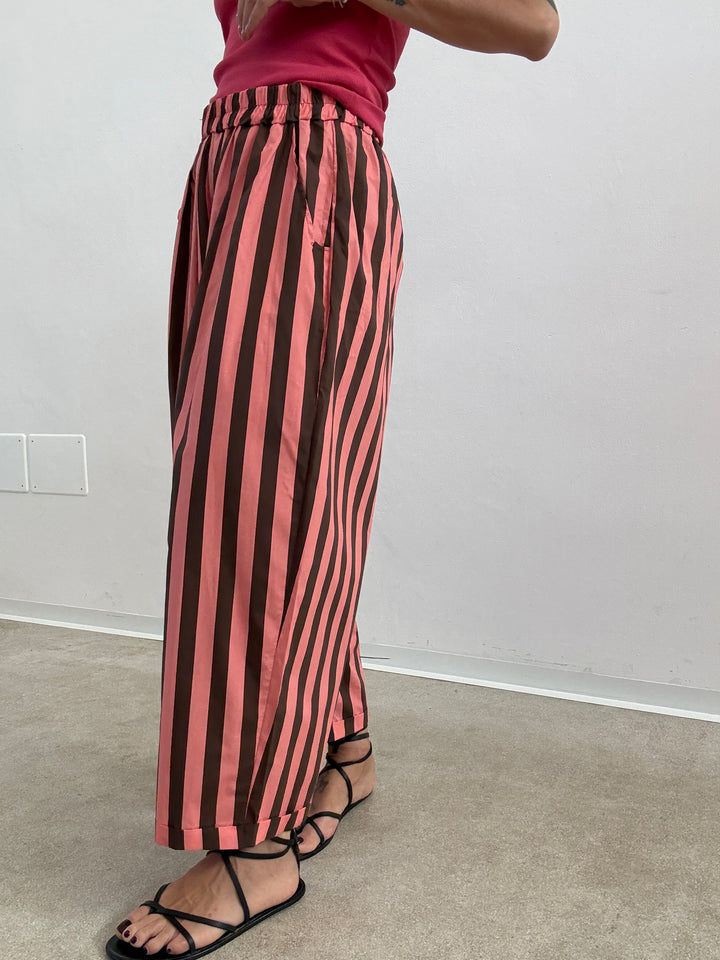 PANTALONE OLIMPIA RIGA CIOCCO/FRAGOLA