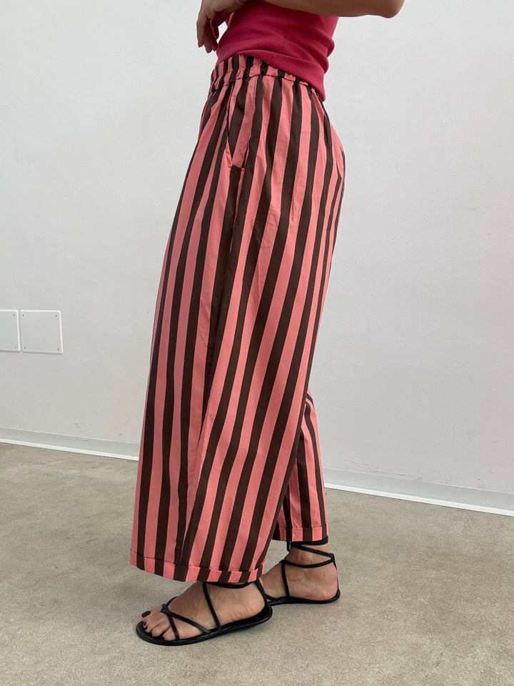 PANTALONE OLIMPIA RIGA CIOCCO/FRAGOLA