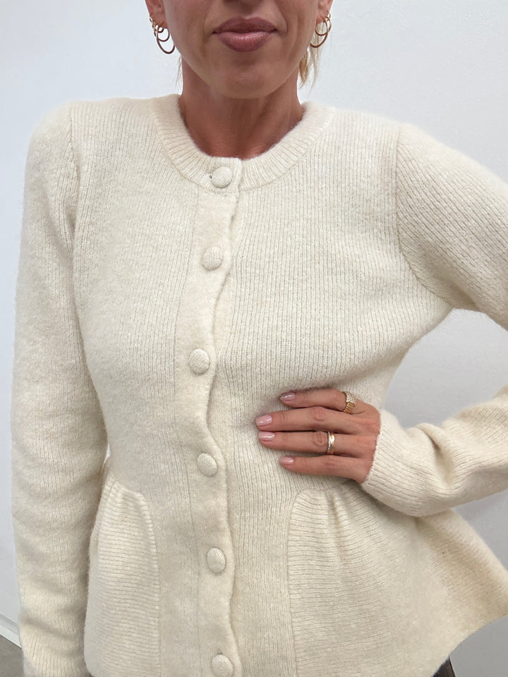 CARDIGAN CARAMELLA PANNA
