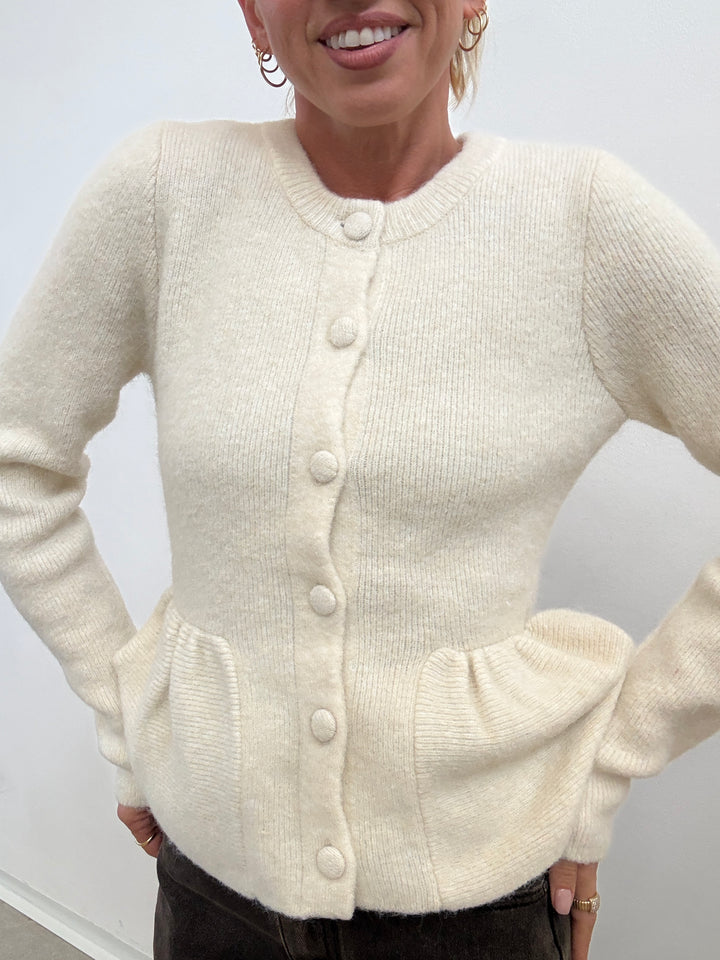 CARDIGAN CARAMELLA PANNA