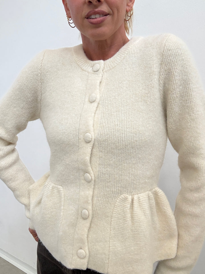 CARDIGAN CARAMELLA PANNA
