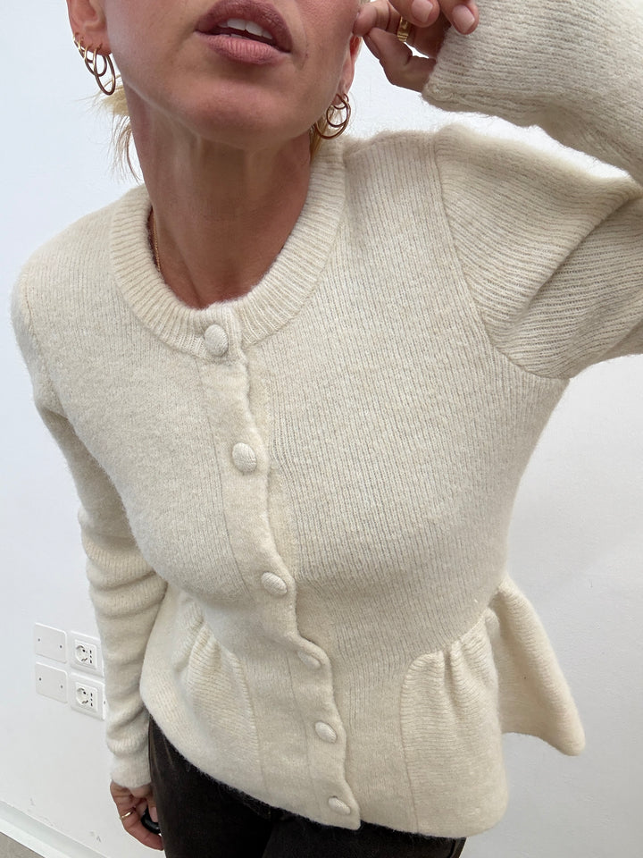 CARDIGAN CARAMELLA PANNA