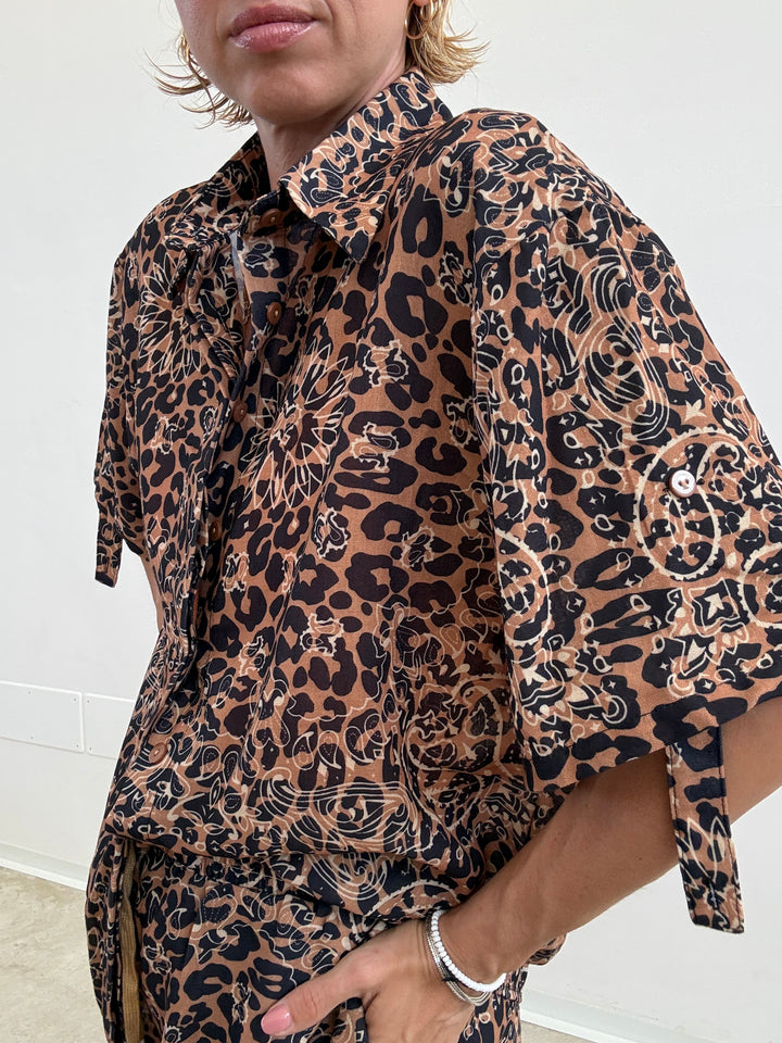 SET LEOPARD CAMEL