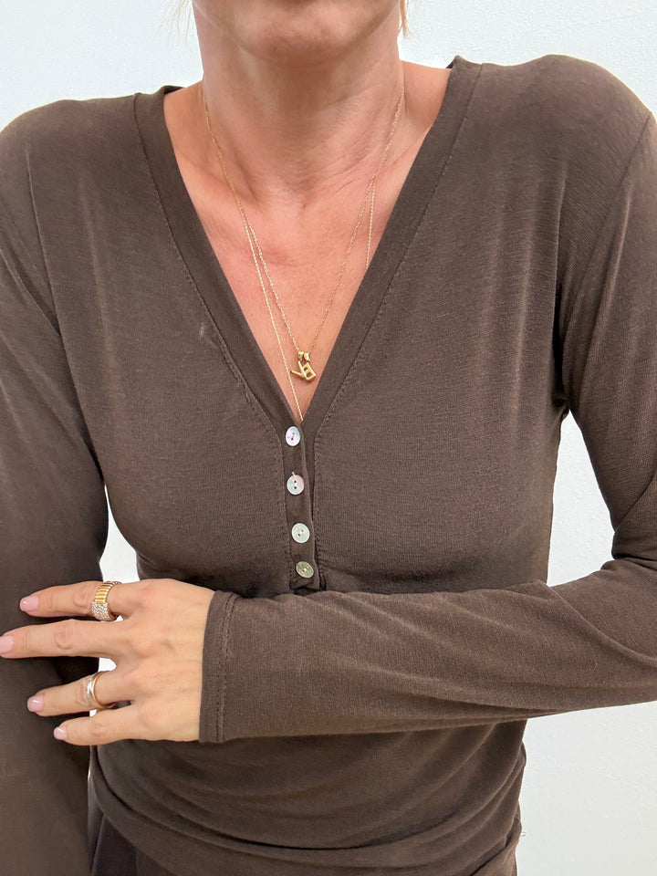 TSHIRT SERAFINO CIOCCO CASHMERE