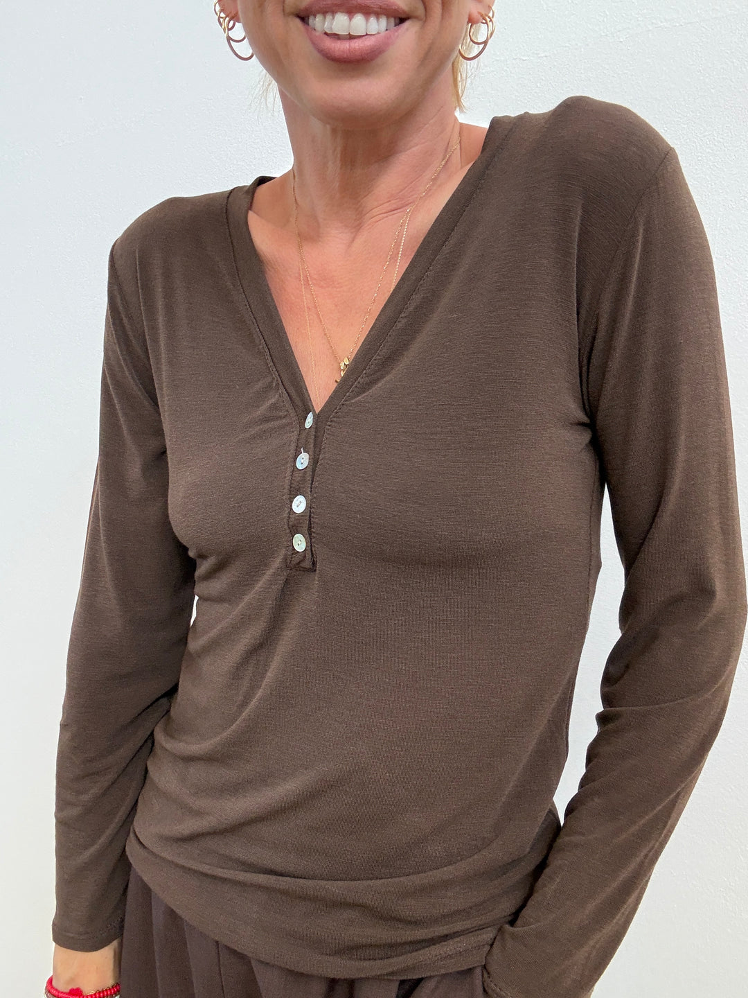 TSHIRT SERAFINO CIOCCO CASHMERE
