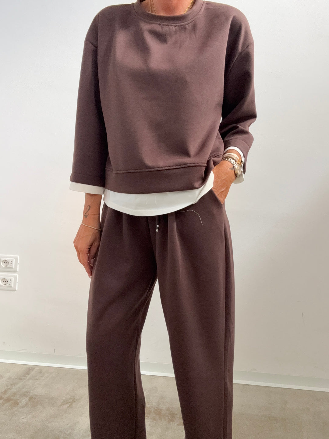 SET GIULIA NEOPRENE MARRONE