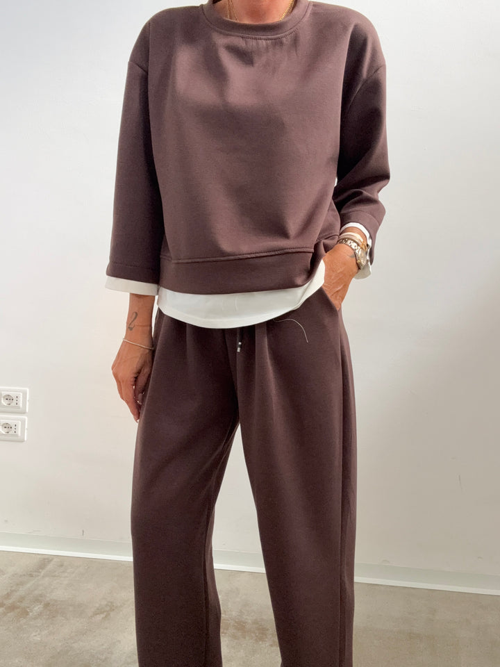 SET GIULIA NEOPRENE MARRONE