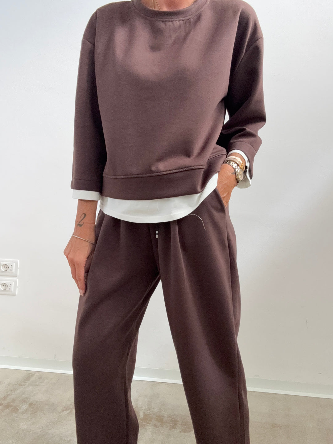 SET GIULIA NEOPRENE MARRONE