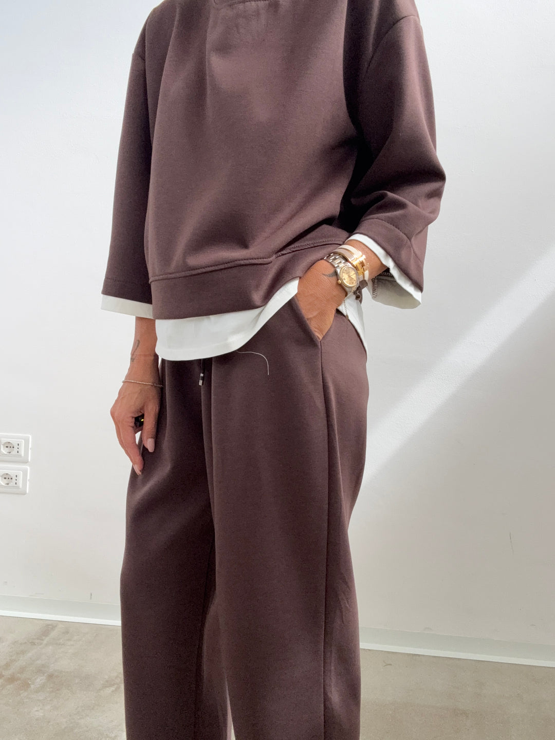 SET GIULIA NEOPRENE MARRONE