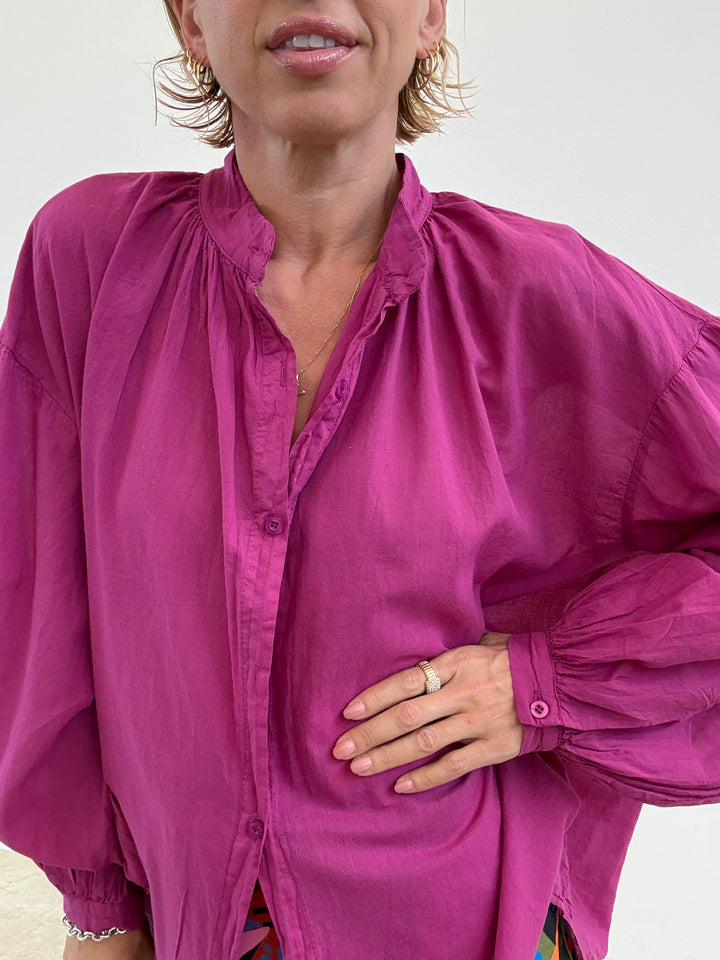 CAMICIA MUSSOLA MAGENTA