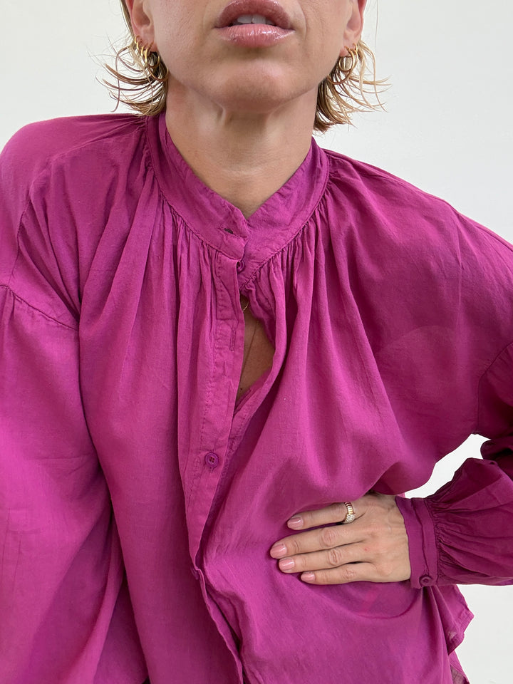 CAMICIA MUSSOLA MAGENTA