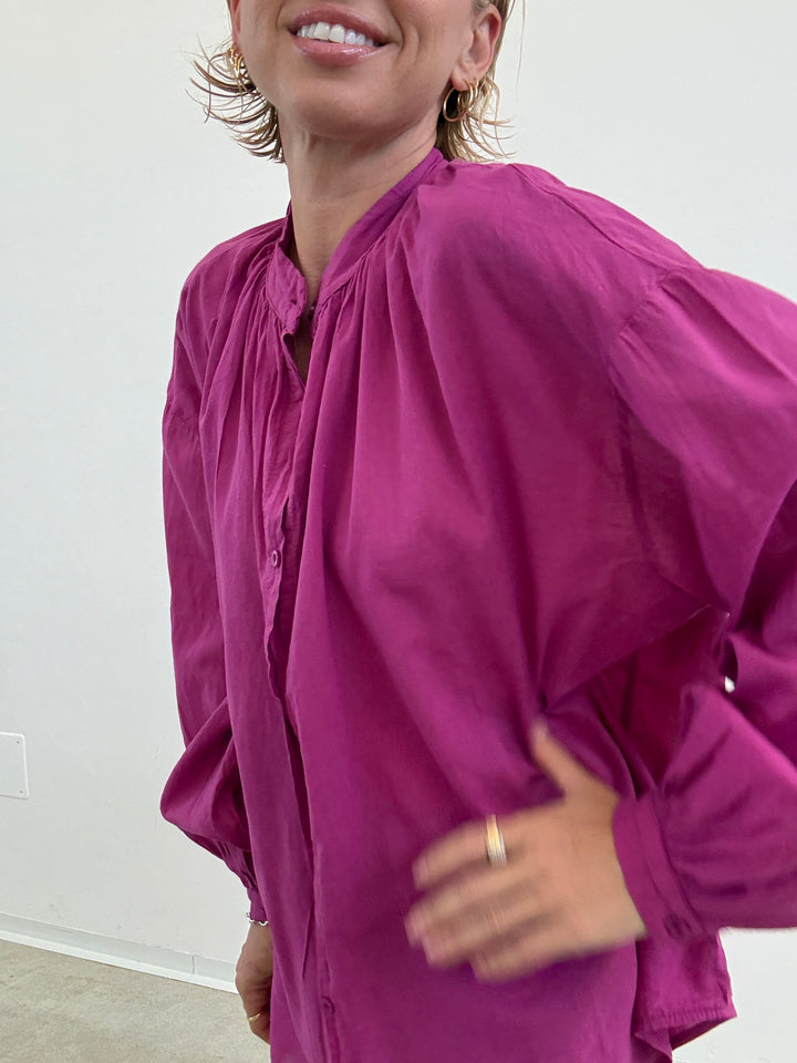 CAMICIA MUSSOLA MAGENTA