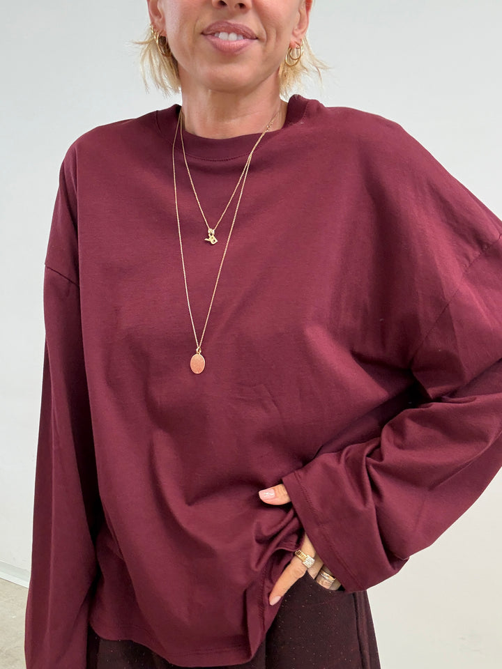 TSHIRT VALERIA BORDEAUX