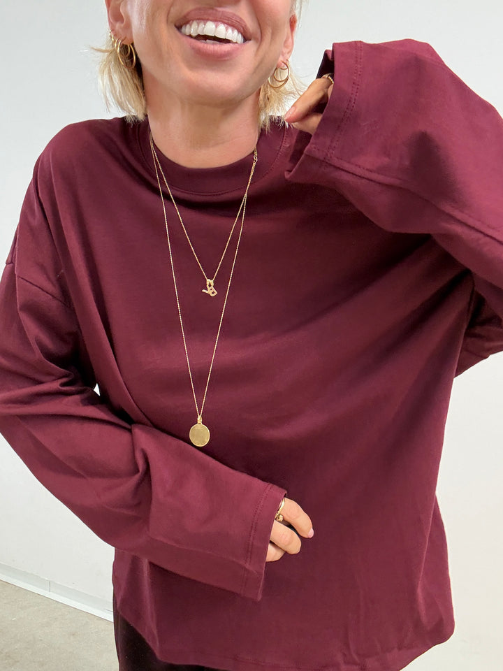 TSHIRT VALERIA BORDEAUX