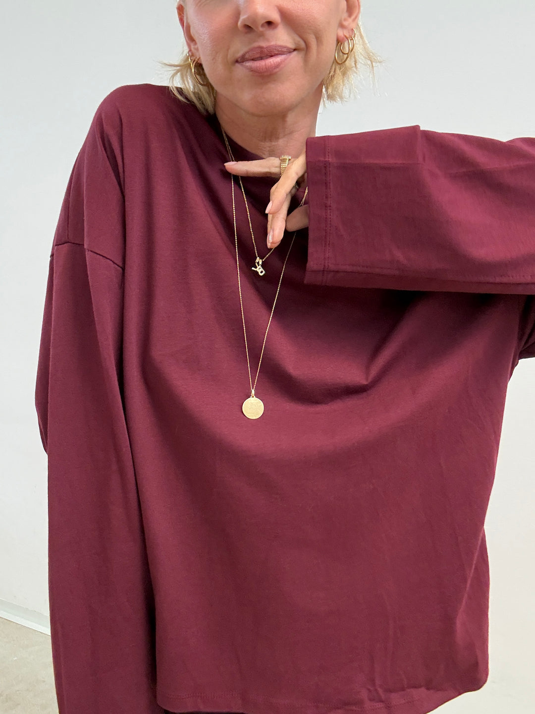 TSHIRT VALERIA BORDEAUX