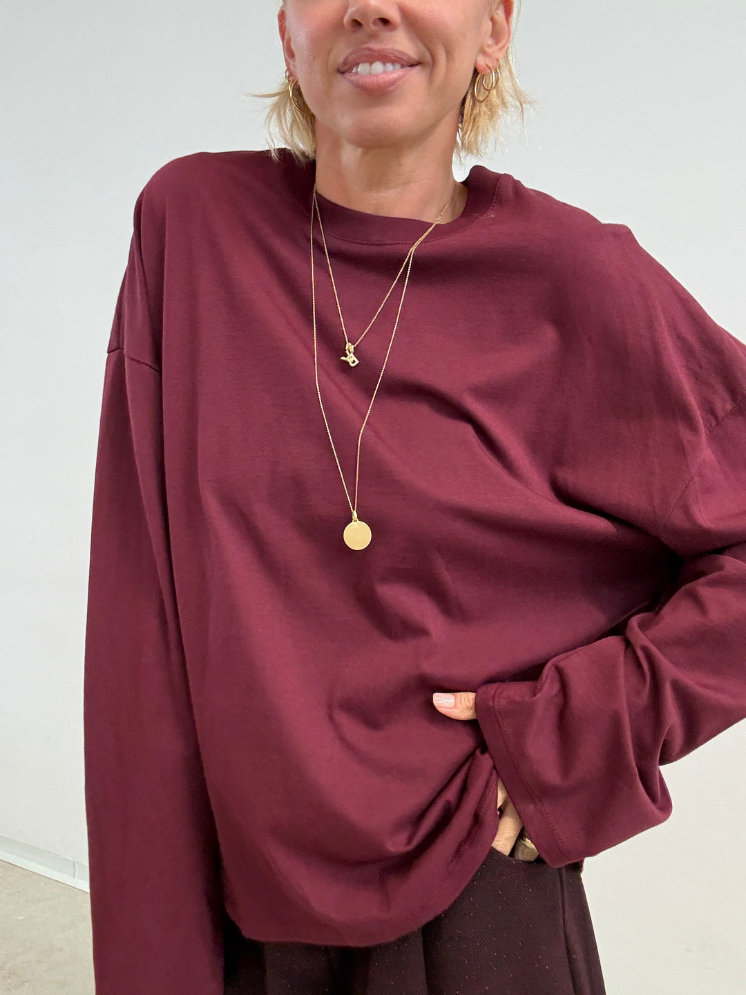 TSHIRT VALERIA BORDEAUX