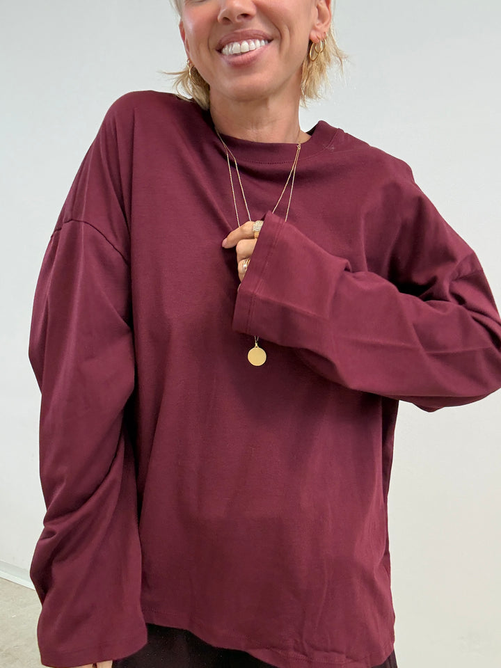 TSHIRT VALERIA BORDEAUX