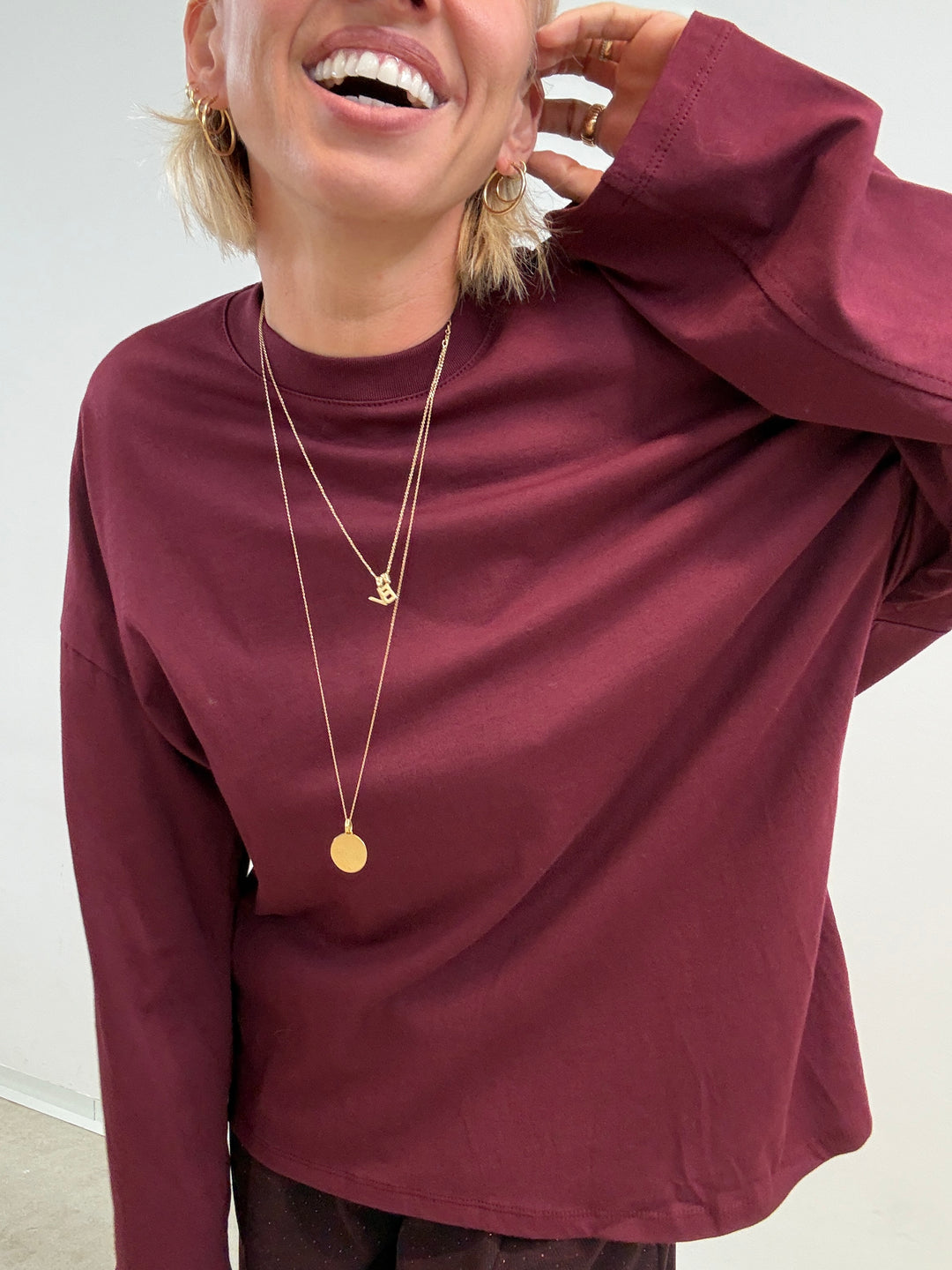 TSHIRT VALERIA BORDEAUX