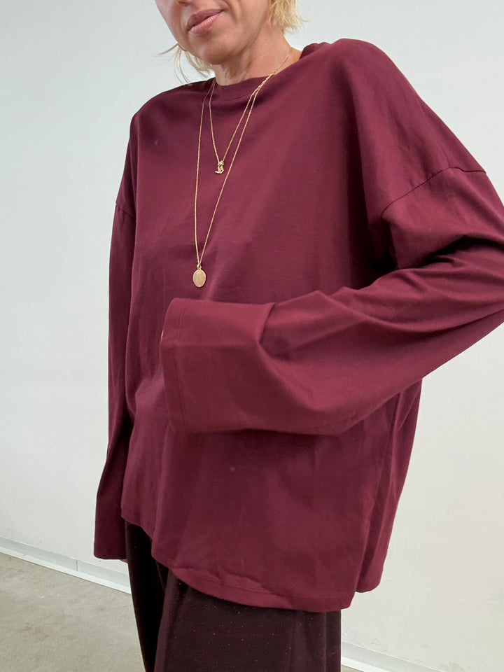 TSHIRT VALERIA BORDEAUX