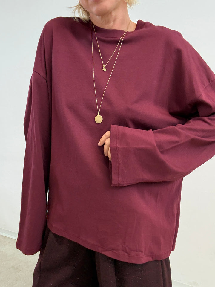 TSHIRT VALERIA BORDEAUX